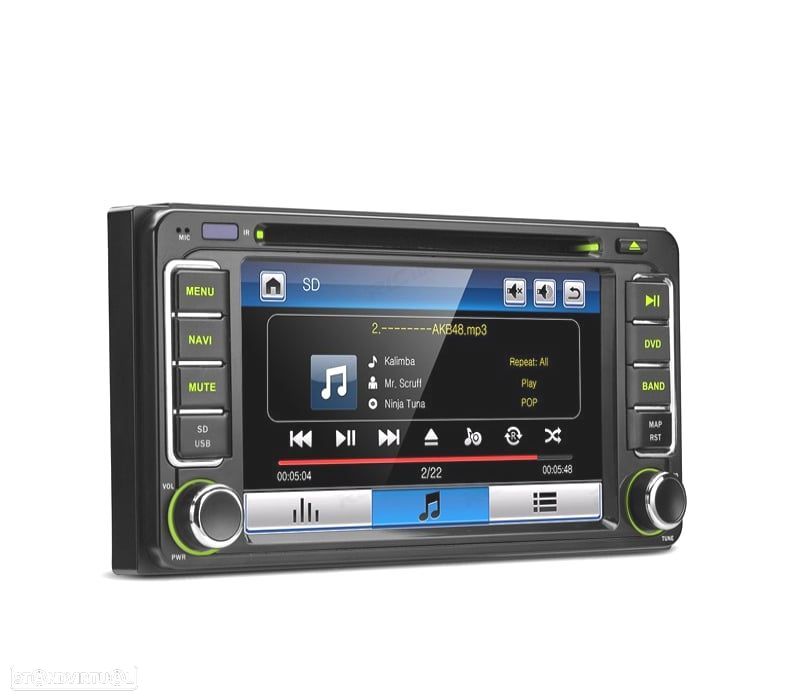 AUTO RADIO 2DIN GPS 6.2" HD TÁCTIL PARA TOYOTA BLUETOOTH USB SD - 3