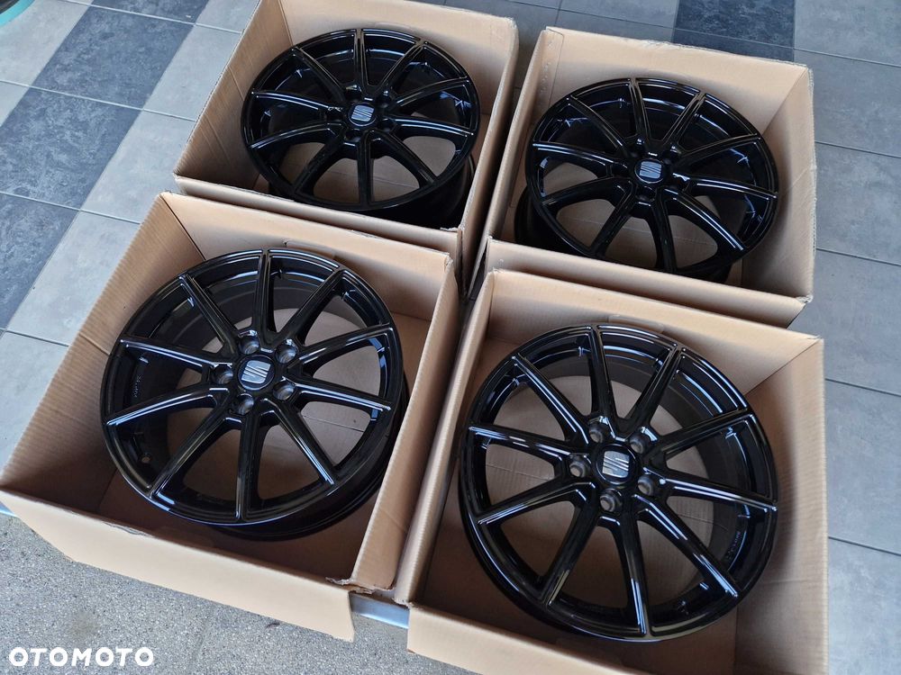 Alufelgi 17 5x112 Seat Leon Ateca Toledo Exeo Altea Tarraco Czarne 70# - 6