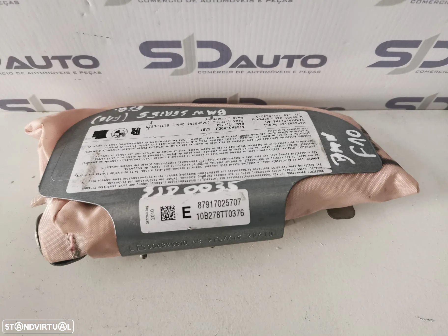 Airbag Banco Esquerdo - BMW Serie 5 (F10) - 1