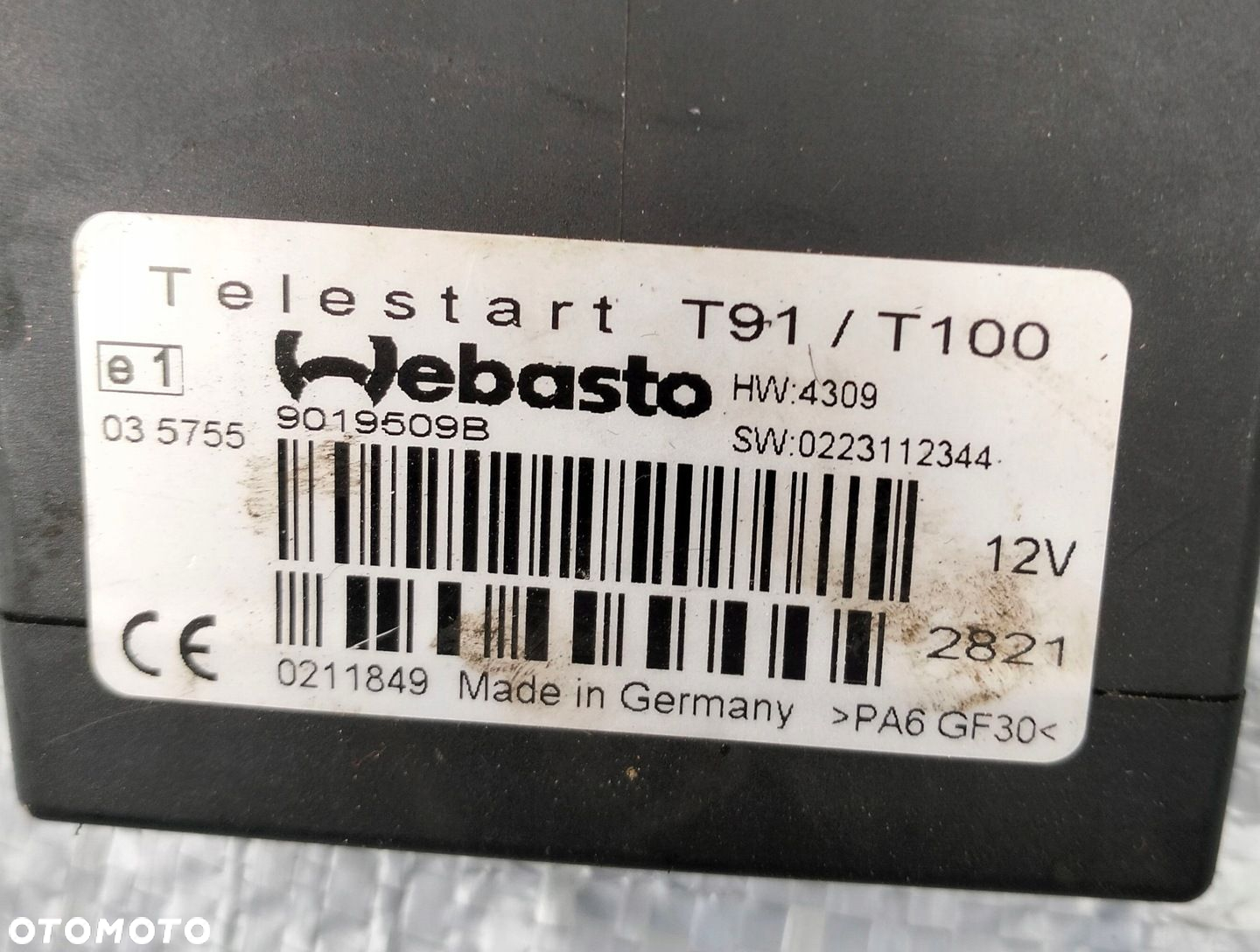 MODUŁ STEROWNIK WEBASTO TELESTART T91 T100 9019509B - 3
