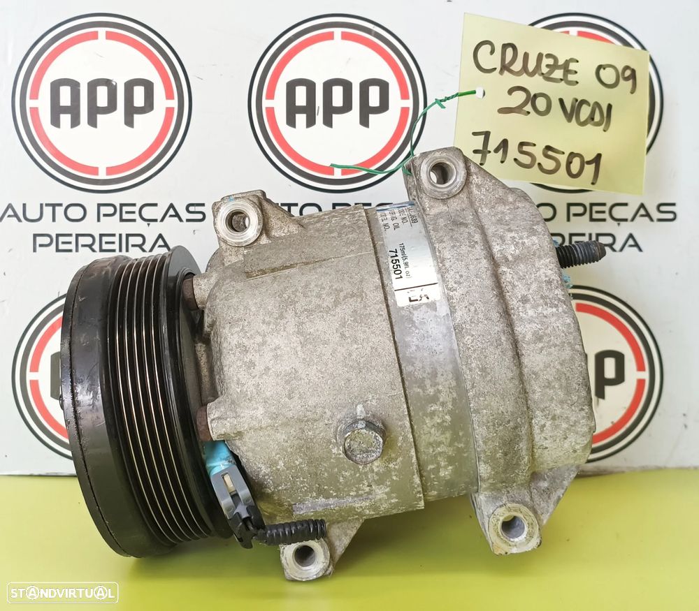 Compressor ar condicionado Chevrolet Cruze de 2009, 2012 2.0 D, referências 687997689, 715501. - 2