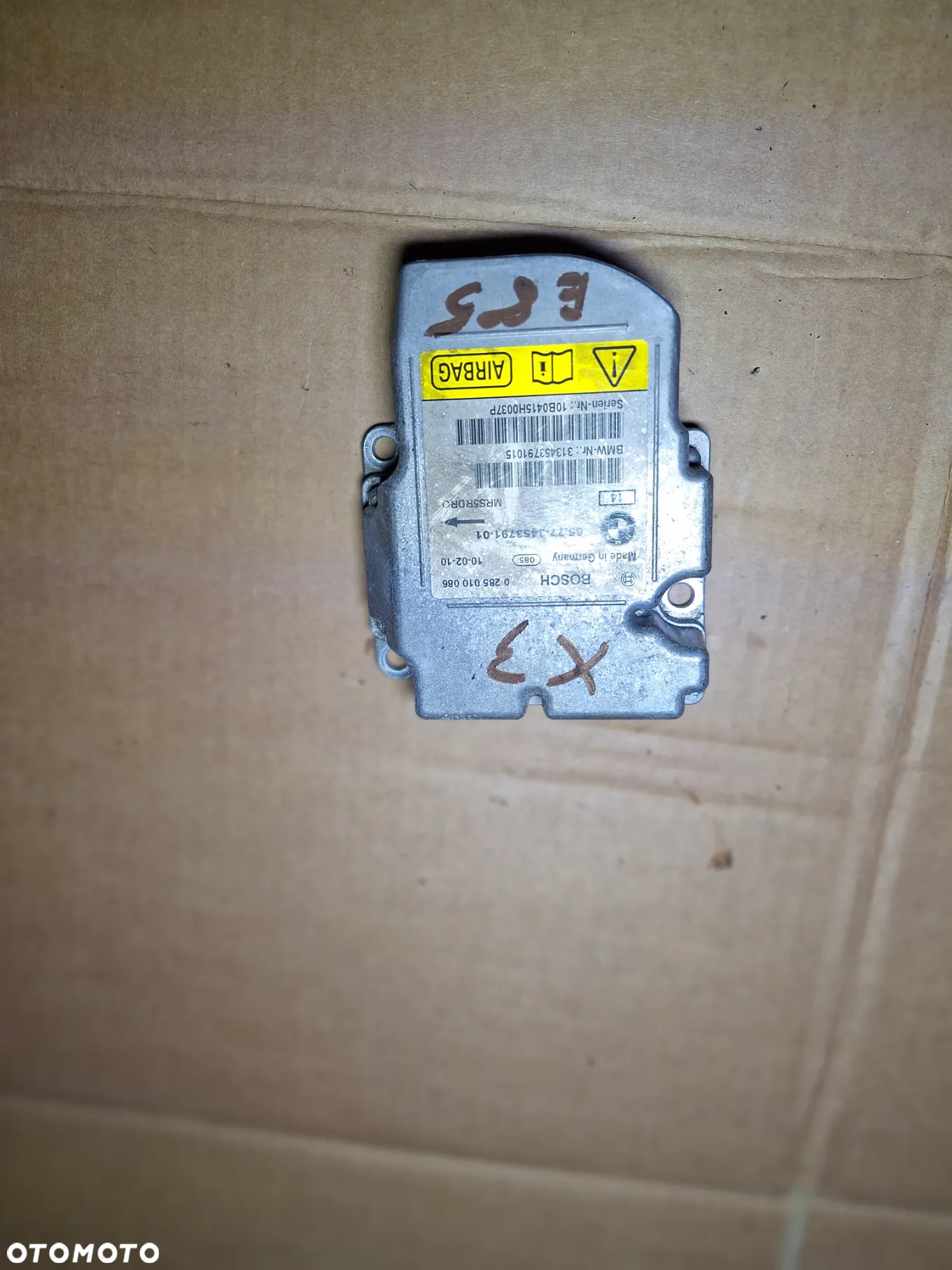 moduł sensor poduszek powietrznych  AIRBAG BMW X3 E85 LCI 3453791   (5/1) - 2