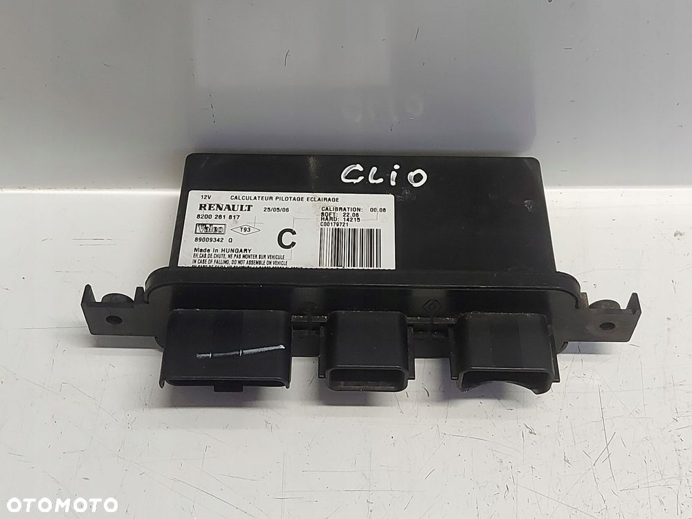 RENAULT CLIO III 3 05- STEROWNIK MODUŁ ŚWIATEŁ 8200261817 - 1
