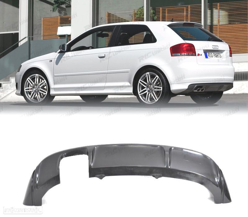 DIFUSOR AUDI A3 8P 03-08 LOOK S3 - 1
