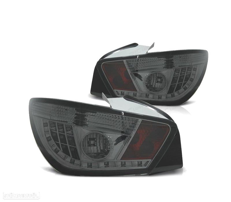 FAROLINS TRASEIROS LED SEAT IBIZA 08-12 CROMADO ESCURECIDO - 1