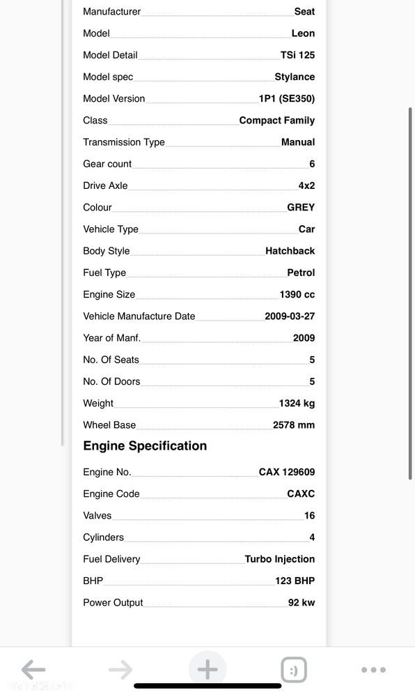 Silnik komplt CAX CAXC Seat vw audi skoda 1.4 tsi film video 125ps - 11