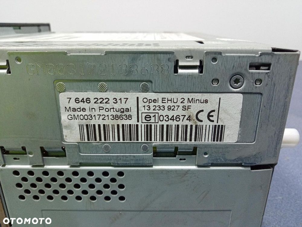 OPEL MERIVA A RADIO FABRYCZNE OEM CD 30 13233927 - 8