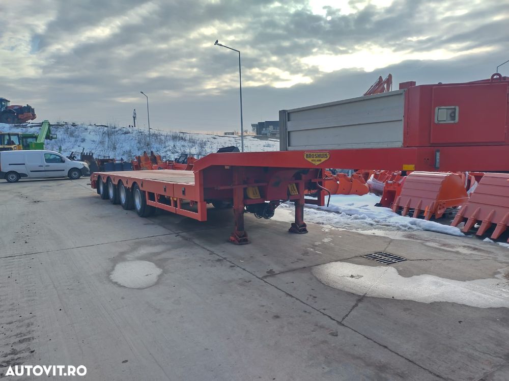 Broshuis 4AUO-4 axe, EXTENSIBILA, 2 axe viratoare, axe GIGANT, Masa propie 10,8t, Carte identitate RAR, inaltime podea 0,89m, lungime podea 9m, latime 2,55m, extensibila lateral la 3m-PROMOTIE 29.000 EUR+Tva - 3