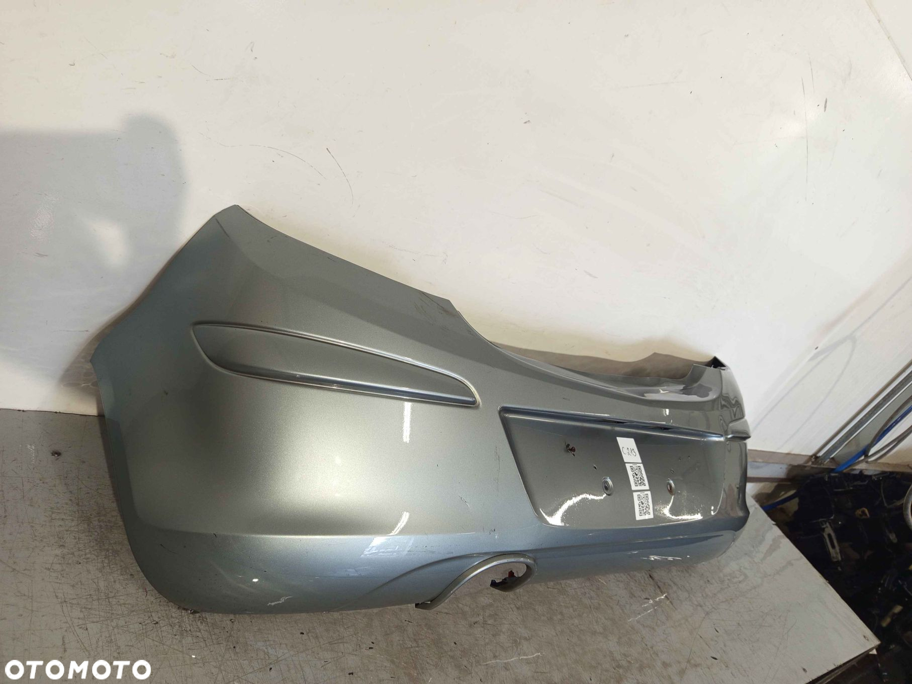 ^ ZDERZAK TYŁ TYLNY OPEL CORSA D LIFT FL Z179 SZARY 5D 5 DRZWI HB - 2