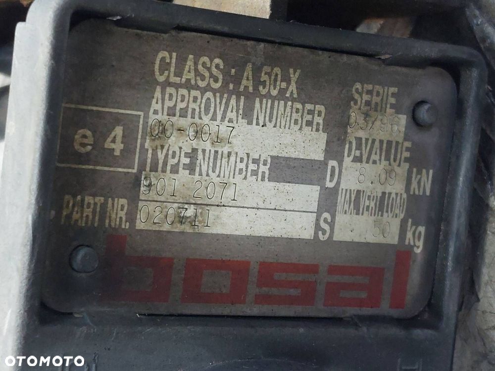 HAK HOLOWNICZY + TABLICZKA + WIĄZKA MAZDA 323C BA - 2