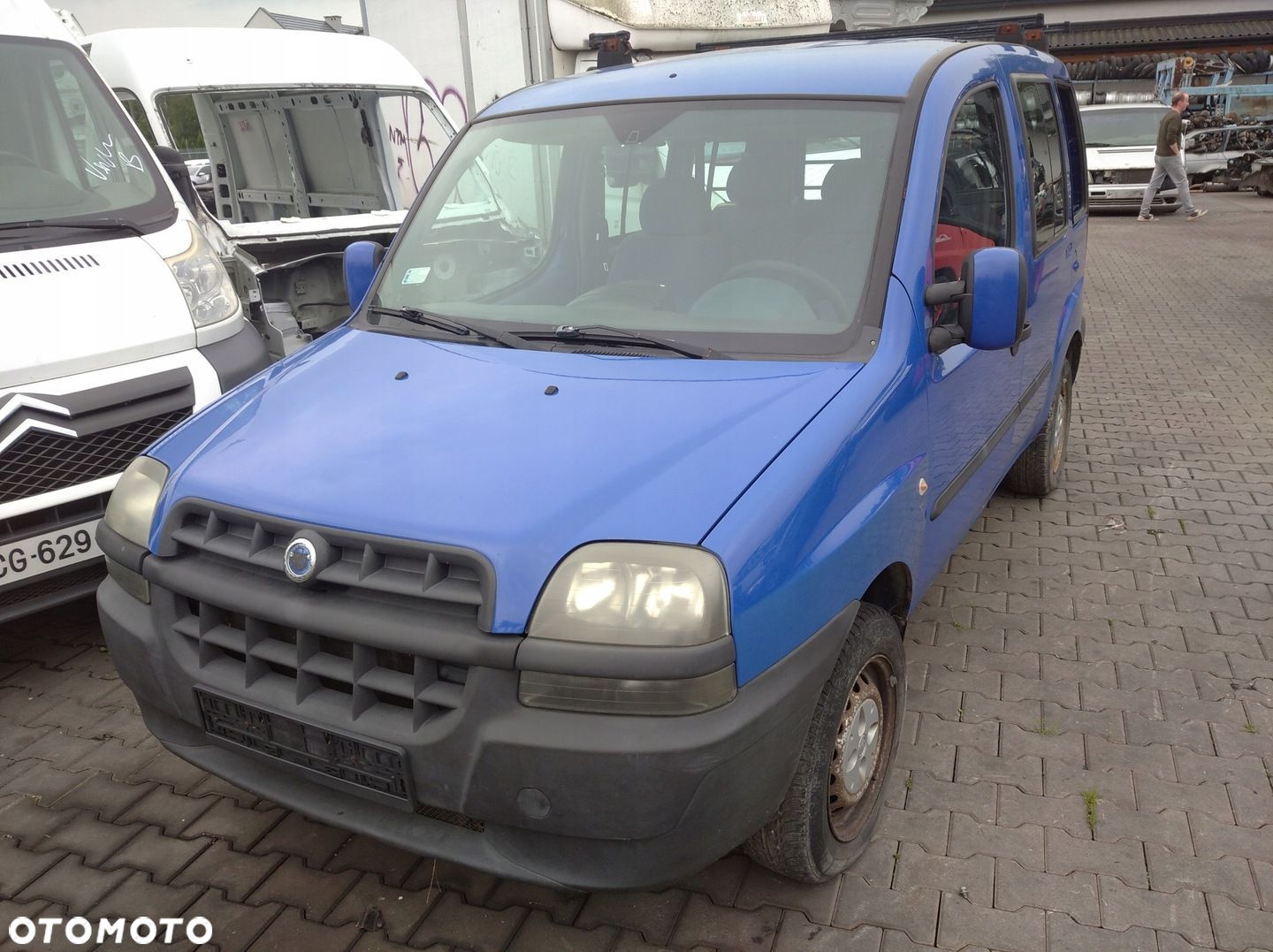 FIAT DOBLO I 1 BŁOTNIK PRZÓD LEWY 2000-2005 451 BLU CAPRI NIEBIESKI - 1
