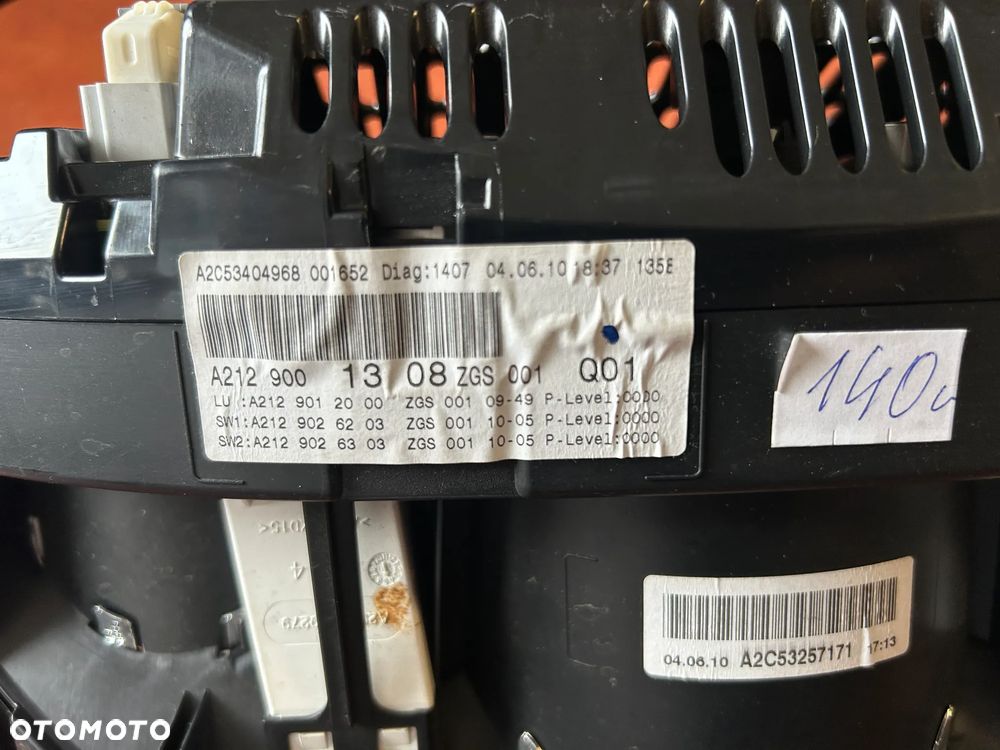 LICZNIK ZEGARY A2129001308 Mercedes-Benz E W212 - 7