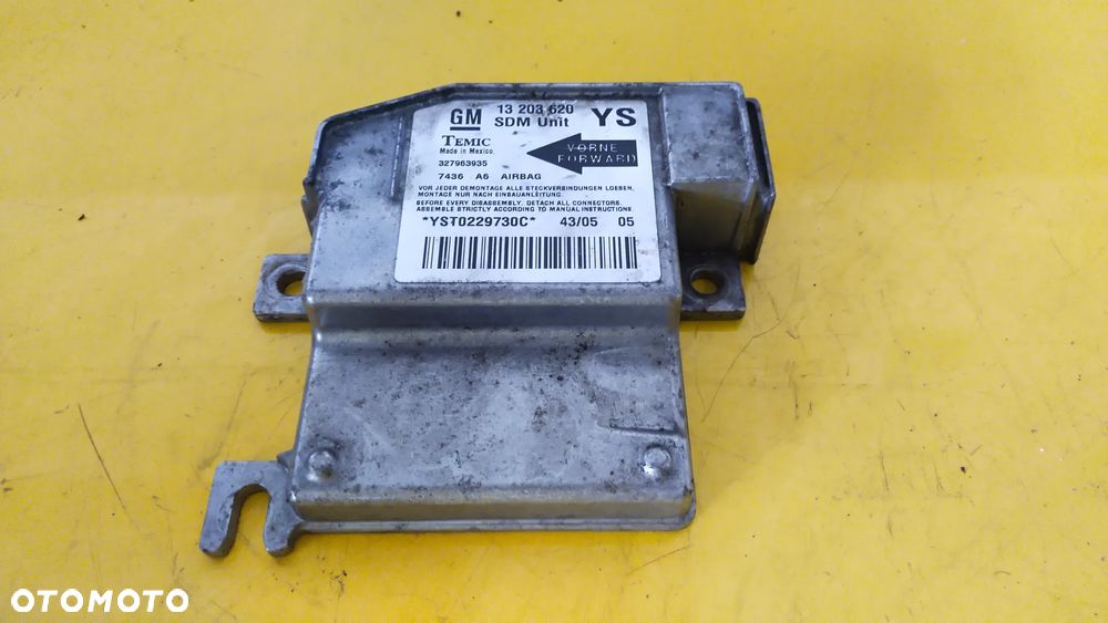 OPEL MERIVA A MODUŁ AIRBAG 13203620 - 1