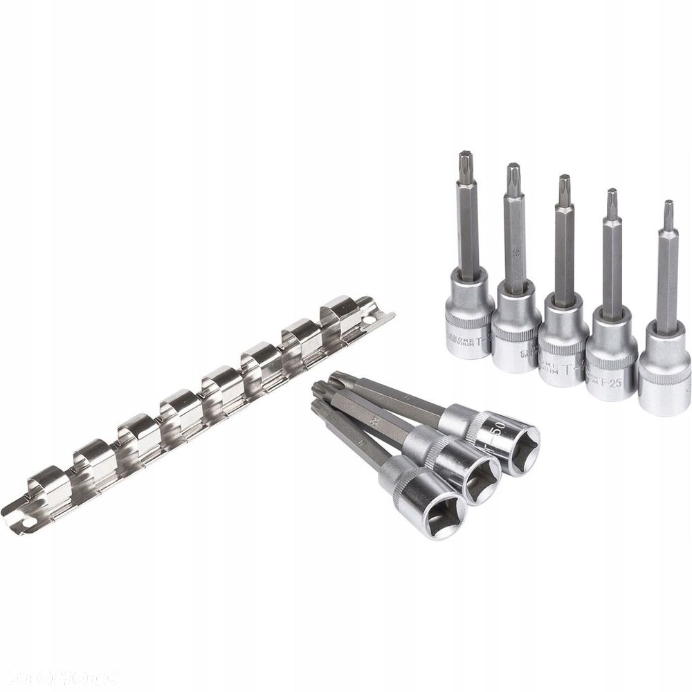 ZESTAW KLUCZY NASADOWYCH TORX KLUCZE T20-50 8 szt - 5
