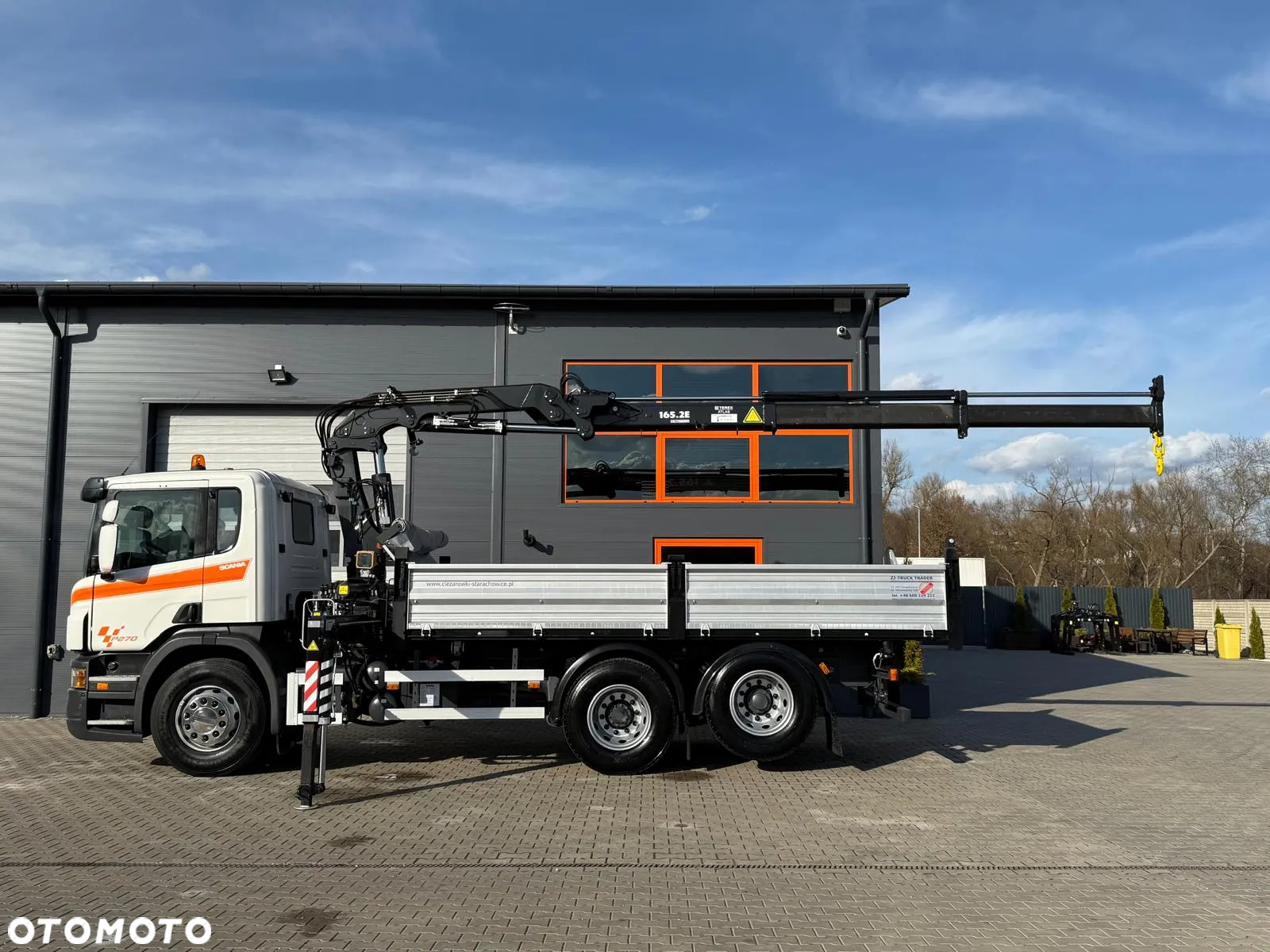 Scania Scania Scania P R 270 / 6x2 / 6x4 / wywrotka 3-S + HDS / stare tacho / żuraw , dzwig , kran , Krane - 10