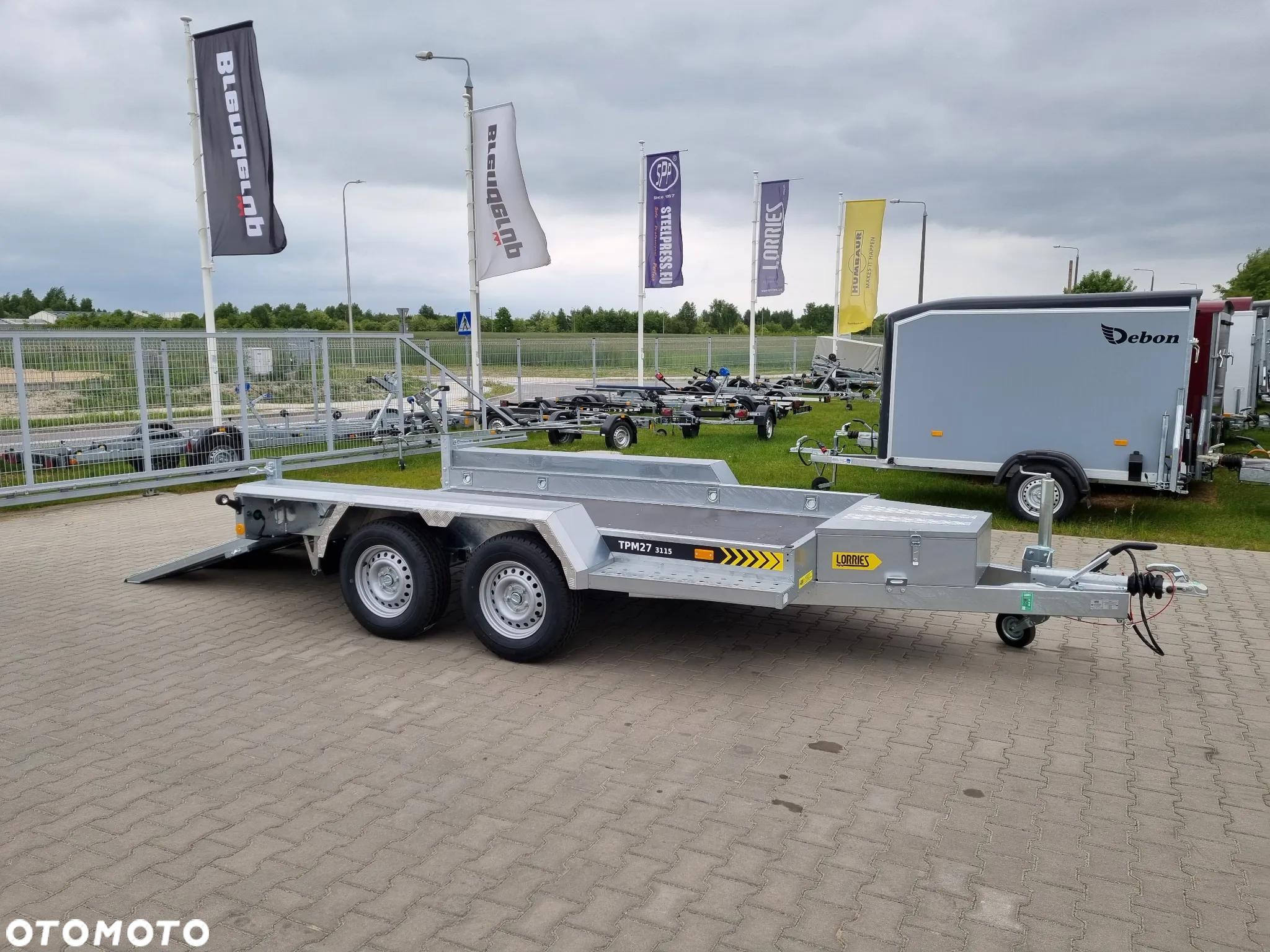 Lorries Przyczepa TPM 27, 303x160 cm 2,7T koparka, bobcat - 33