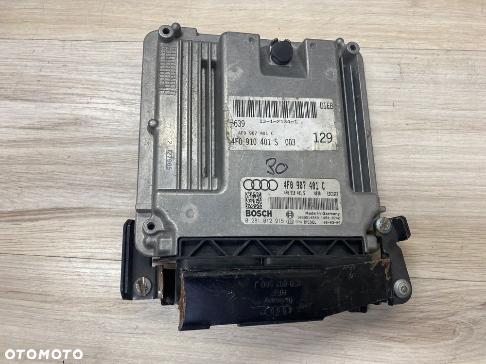KOMPUTER STEROWNIK SILNIKA ECU AUDI VAG A6 C6 4F0907401C 4F0910401S 0281012915 - 1
