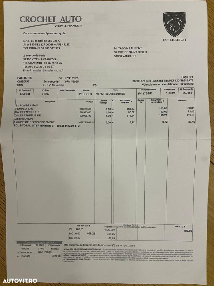 Peugeot 3008 BlueHDi 130 Stop & Start EAT8 Allure Business-Paket - 17