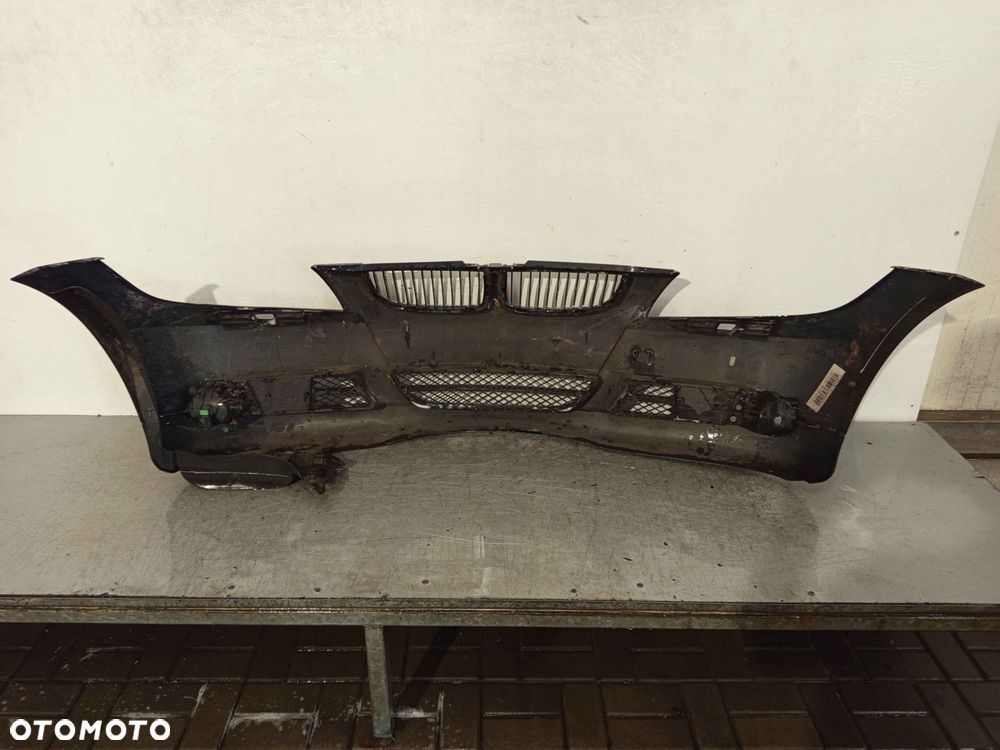 ^ ZDERZAK PRZÓD PRZEDNI BMW E90 E91 SERIA 3 MONACOBLAU GRANAT GRANATOWY SPRYSKIWACZE LAMP XENON HALOGENY - 5