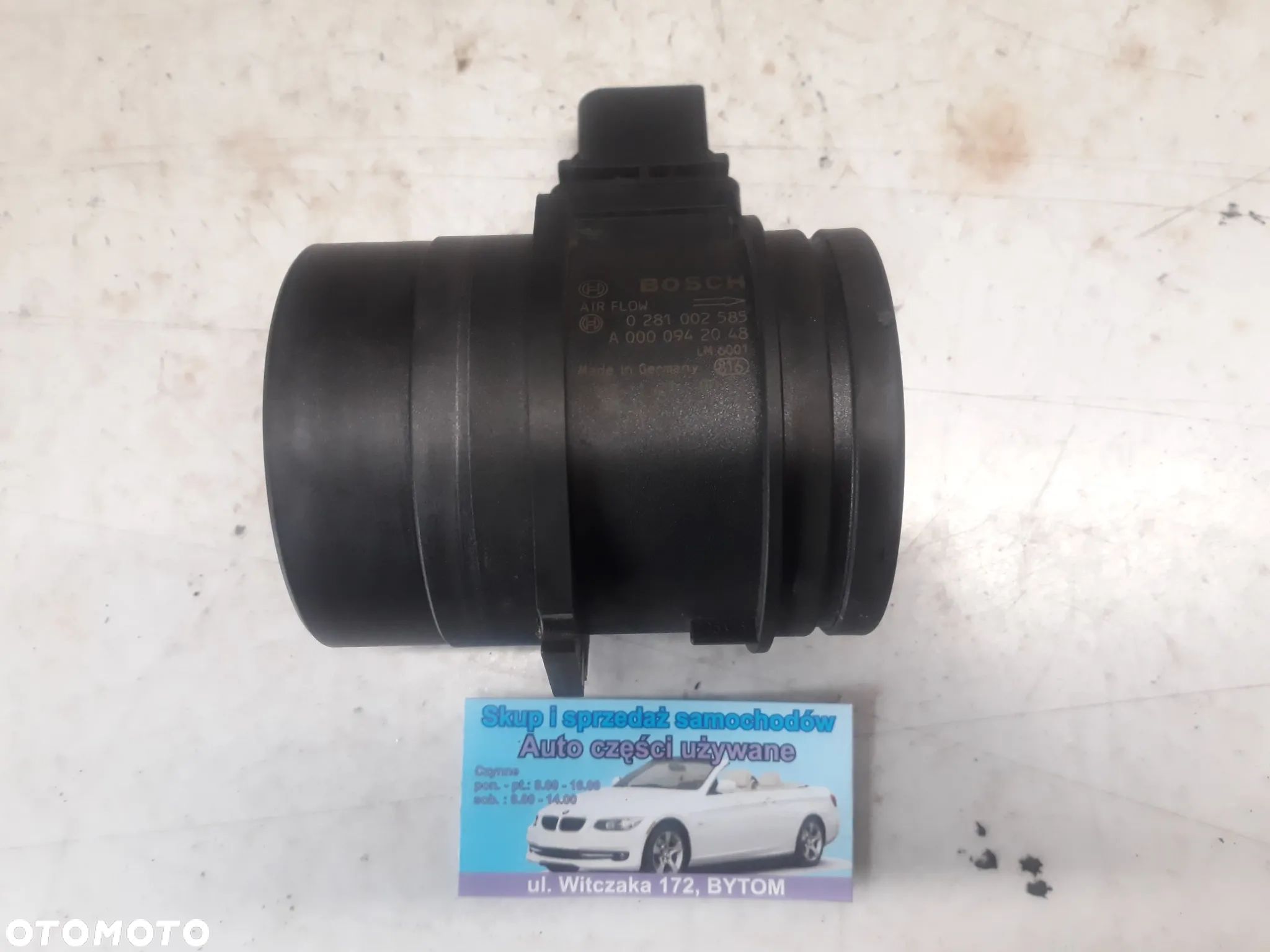 PRZEPŁYWOMIERZ MERCEDES VITO W639 2,2 CDI  111 CDI  2005r  A0000942048 - 1