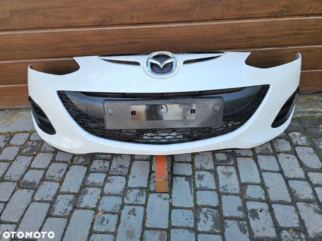 Mazda 2 Ii De Dh lift 10r- sport Zderzak Przedni Atrapa biały 34k - 1