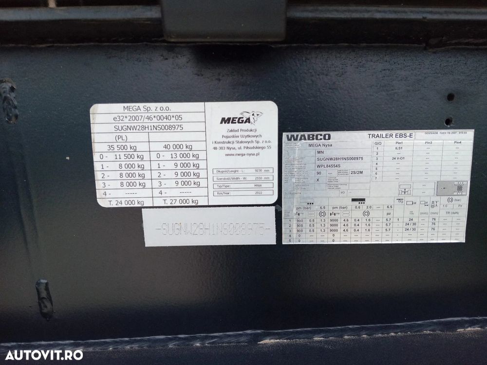 Mega 28m3 BASCULABILA,BALAST,HARDOX–NOUA/TOP! - 18