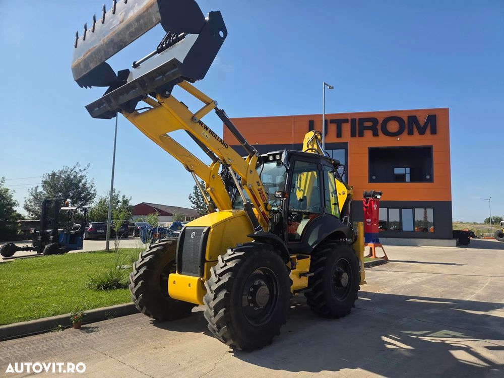 New Holland B115D, NOU, ROTI EGALE, 10t, FULL OPTION, motor 120CP, brat excv extensibil cu inst picon, cupa multifunctioinala 4x1, aer conditionat, masa operationala 10tone, cutie AUTOMATA POWERSHIFT, JOYSTICKURI, posibilitate leasing 5 ani-PROMOTIE 88.900 EUR - 8