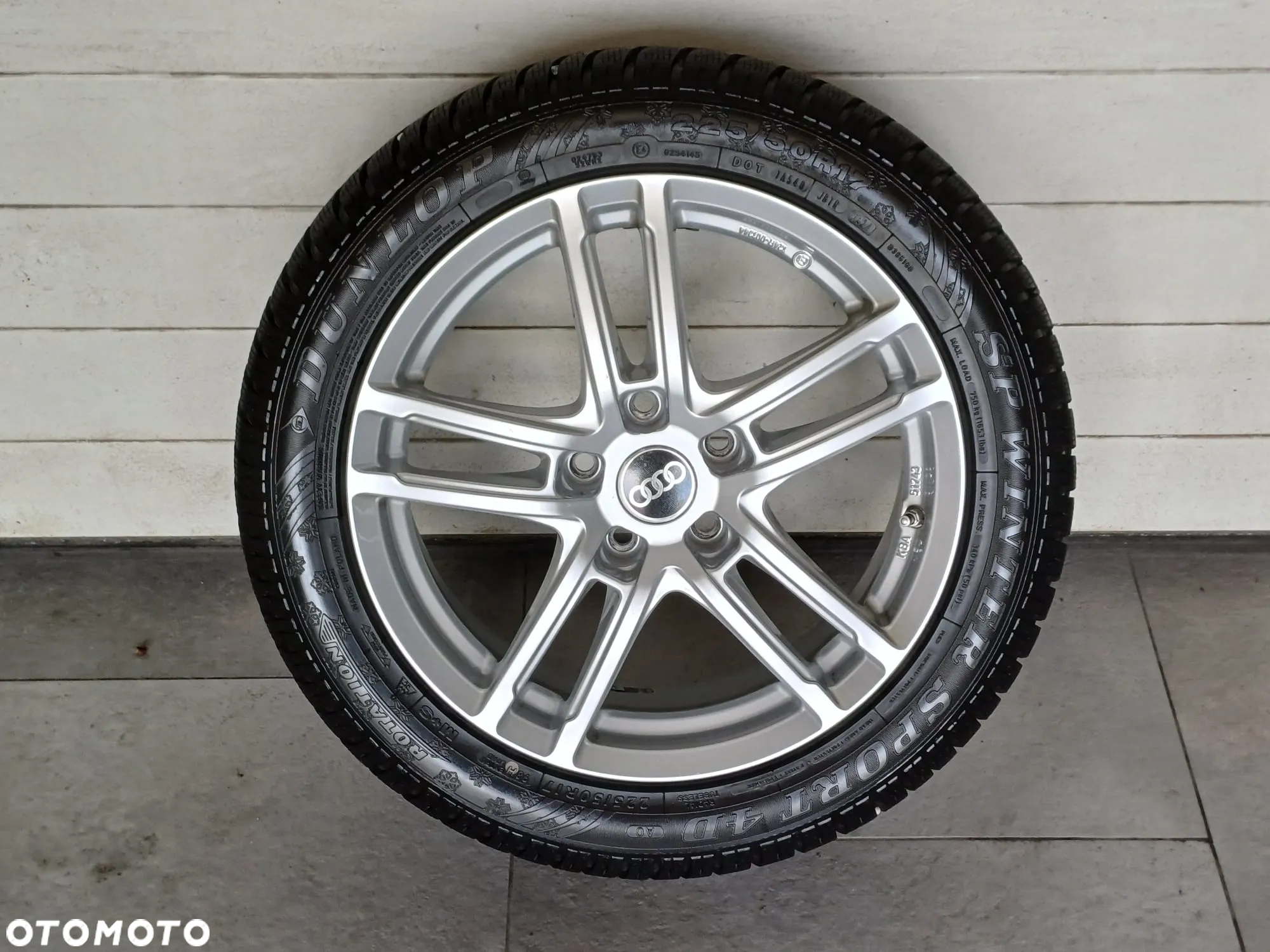 NR 623 Koła Zimowe Alufelgi AUDI A4 225/50/17 Dunlop ok. 6-7mmp ok. 6-7mm - 4