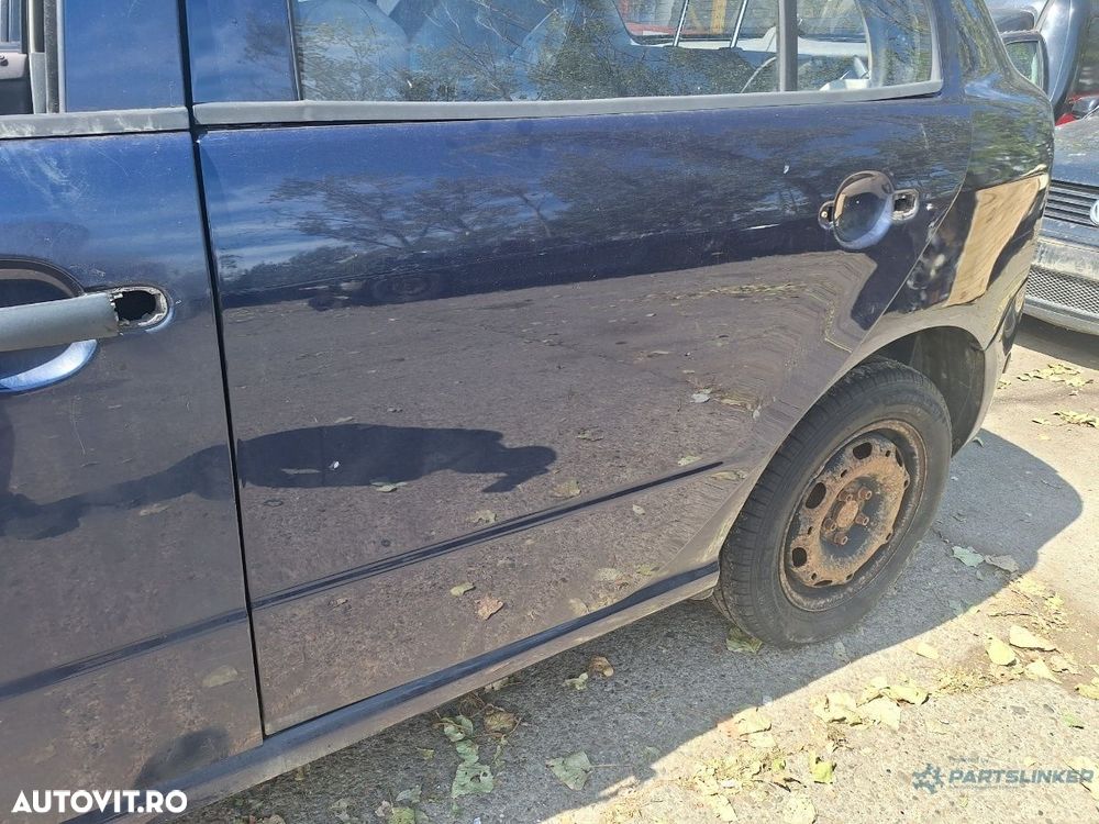 Usa portiera spate stanga SKODA FABIA 6Y2 1999 - 2008 albastru LF5U - 1