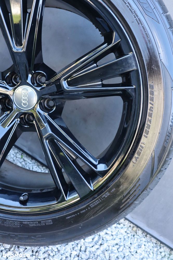 koła felgi audi 21 cali q8 sq8 q7 sq7 oe czarny połysk black 285/45 - 6