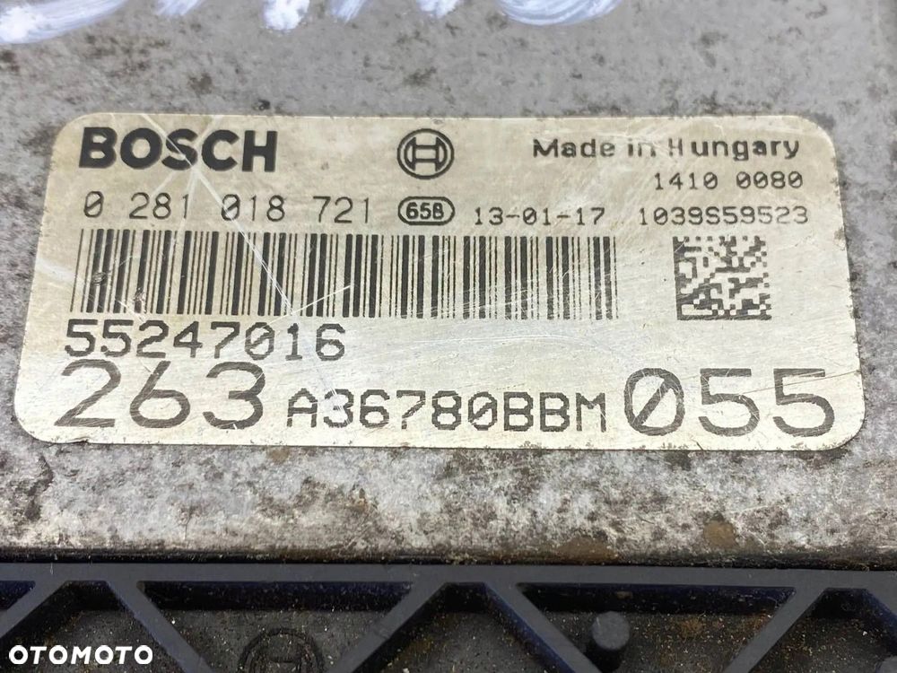 STEROWNIK MODUŁ KOMPUTER SILNIKA OPEL COMBO D 1.6 CDTI 55247016 0281018721 - 13