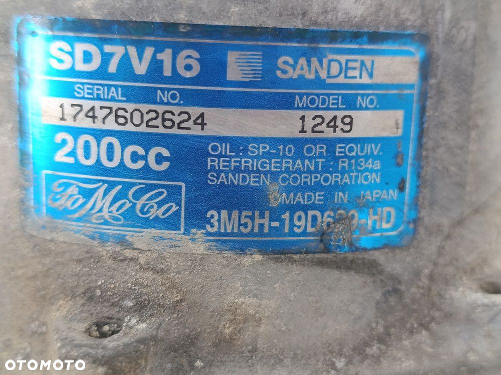 POMPA, SPRĘŻARKA KLIMATYZACJI VOLVO V50 3M5H-19D29-HD SD7V16  SANDEN 2.0 D - 8