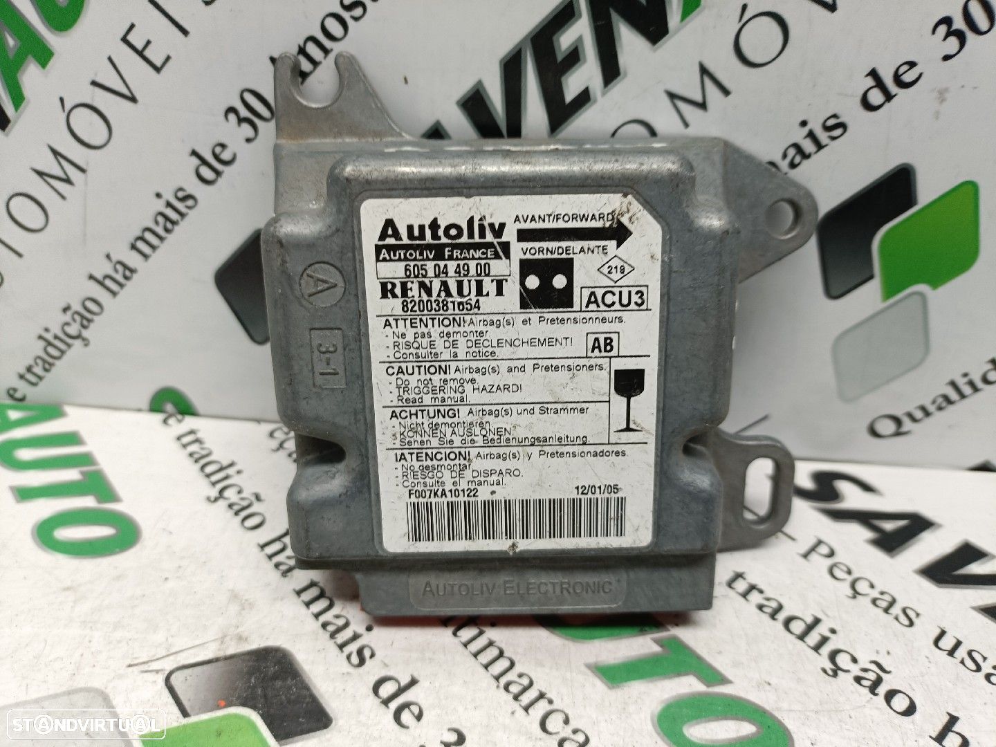 Centralina Airbags Renault Kangoo (Kc0/1_) - 1