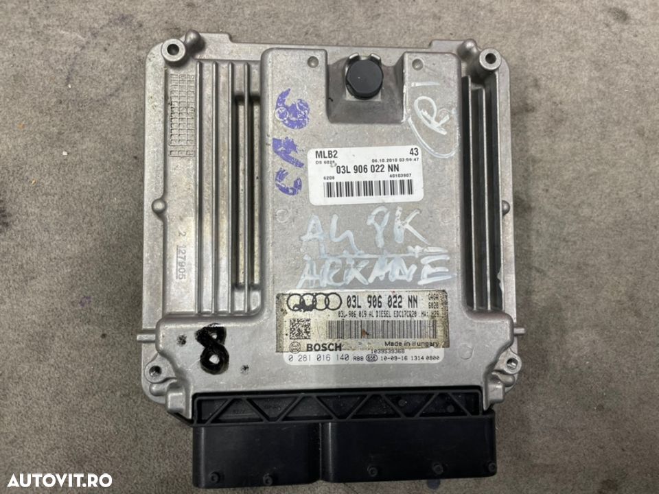 Calculator motor ECU pentru AUDI A4 sau A5 an 2008-2011 2.0 tdi motor CAG cod 03L906022NN sau BOSCH 0281016140 - 1