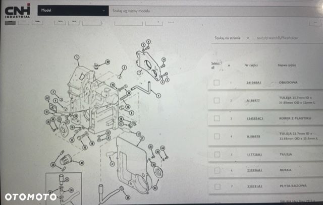 MX110 | MX120 | MX130 | MX135 - Case 241068A1 - Obudowa Podnośnika WOM - 2