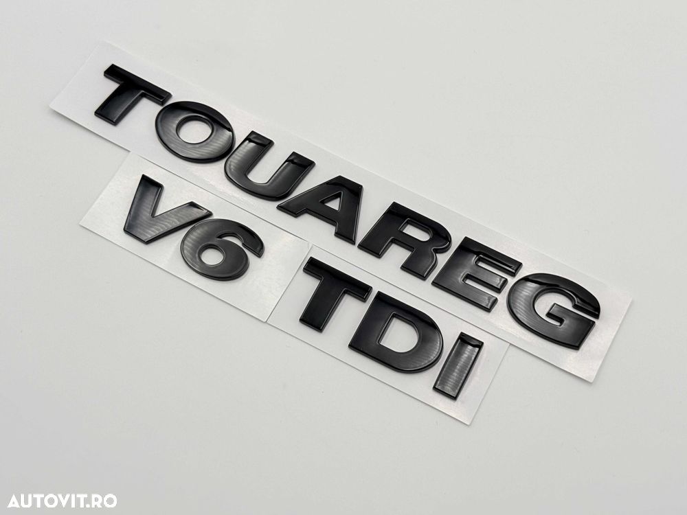 Set Embleme VW TOUAREG V6 TDI negru - 2