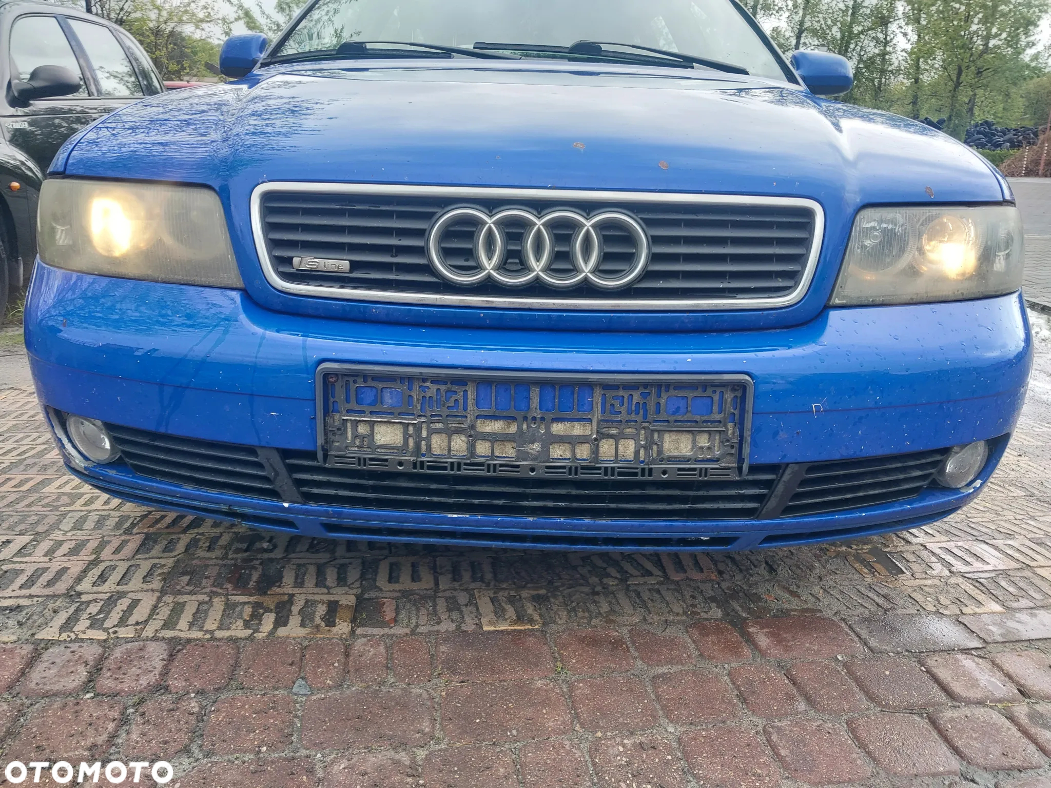 Przód Kompletny Audi A4 B5 Lift FL kolor LZ5M maska zderzak grill atrapa chłodnica wzmocnienie pas przedni halogen błotnik KOMPLET do założenia po dzwonie - 2