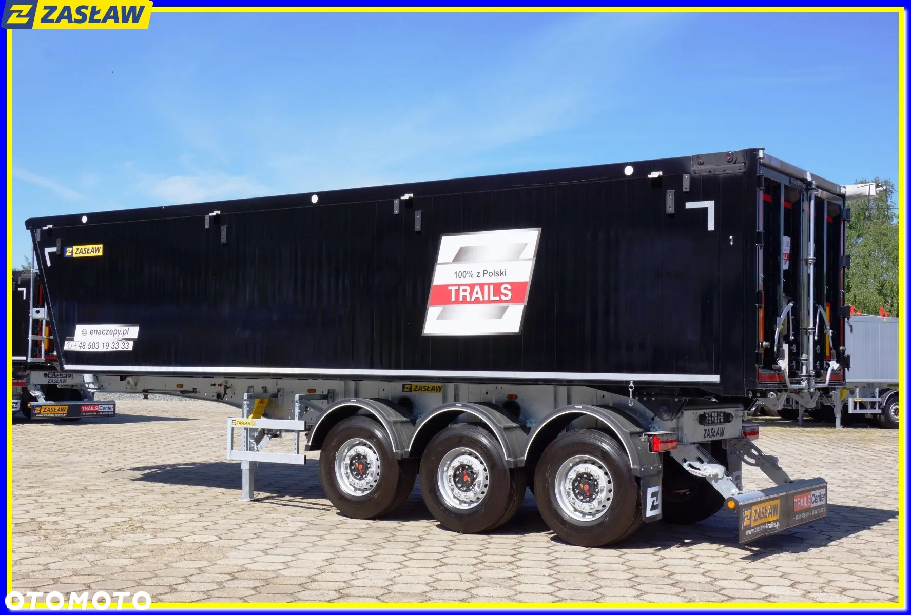 Zaslaw 43 m³ / 5.890 kg naczepa wywrotka alum. kl-drzwi NAJLŻEJSZA ! - 10