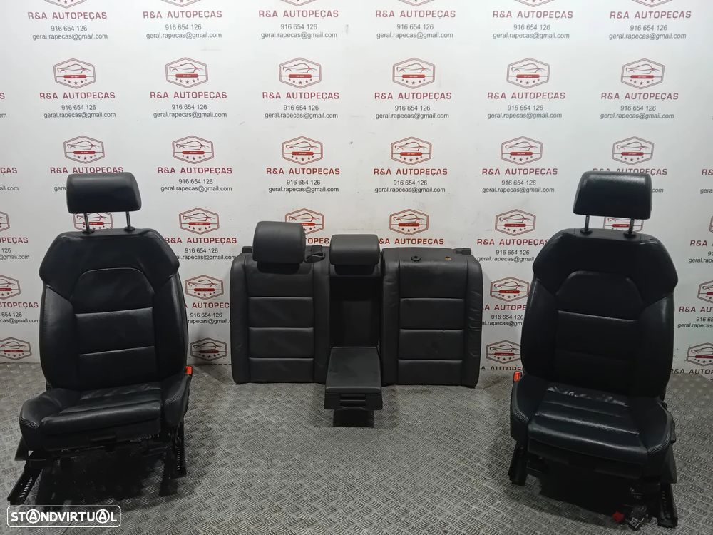 Conjunto de Bancos Audi A3 Sportback 8P Pele Original - 12