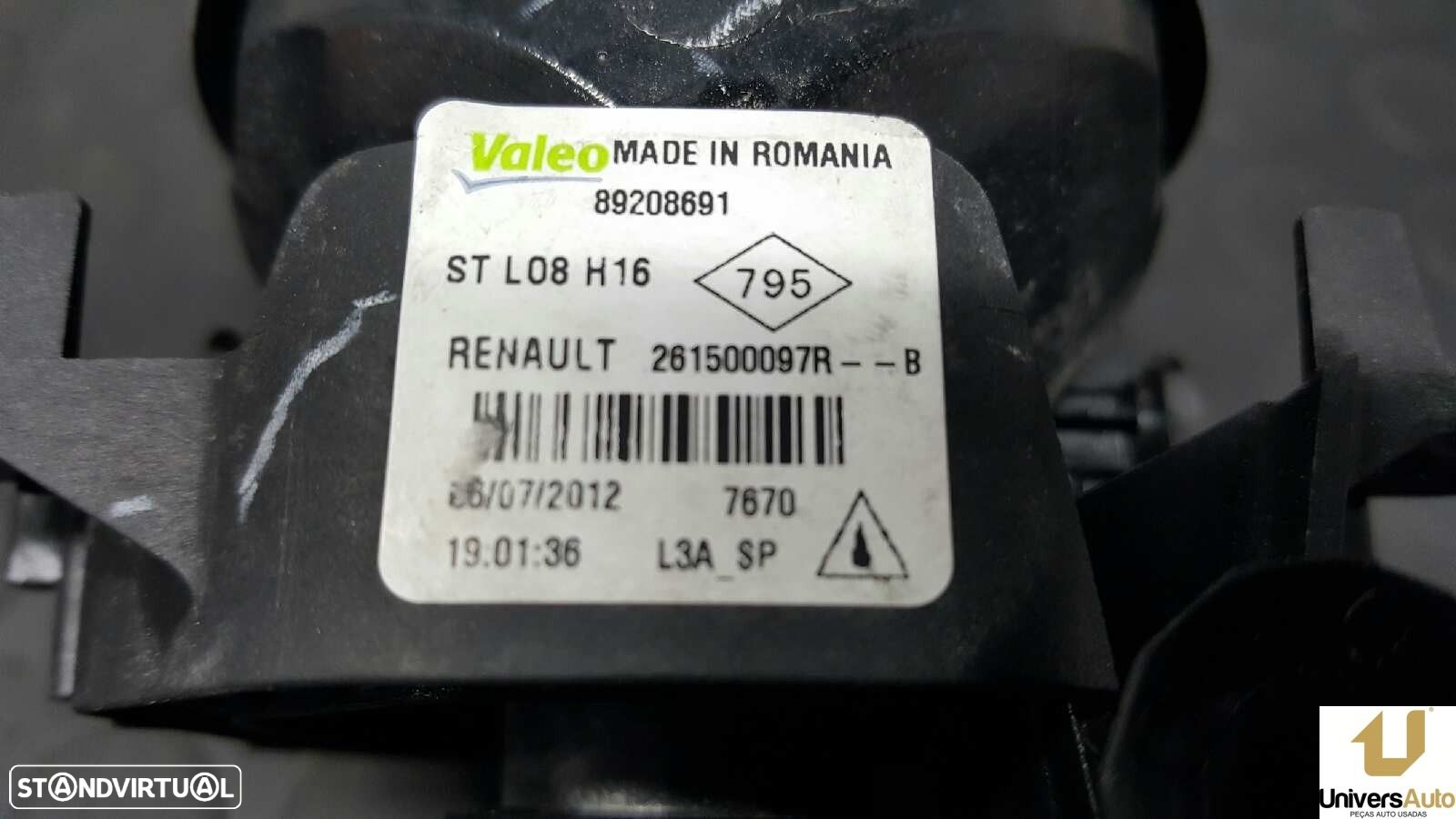 FAROL DE NEVOEIRO DIREITO RENAULT KANGOO EMOTION - 5