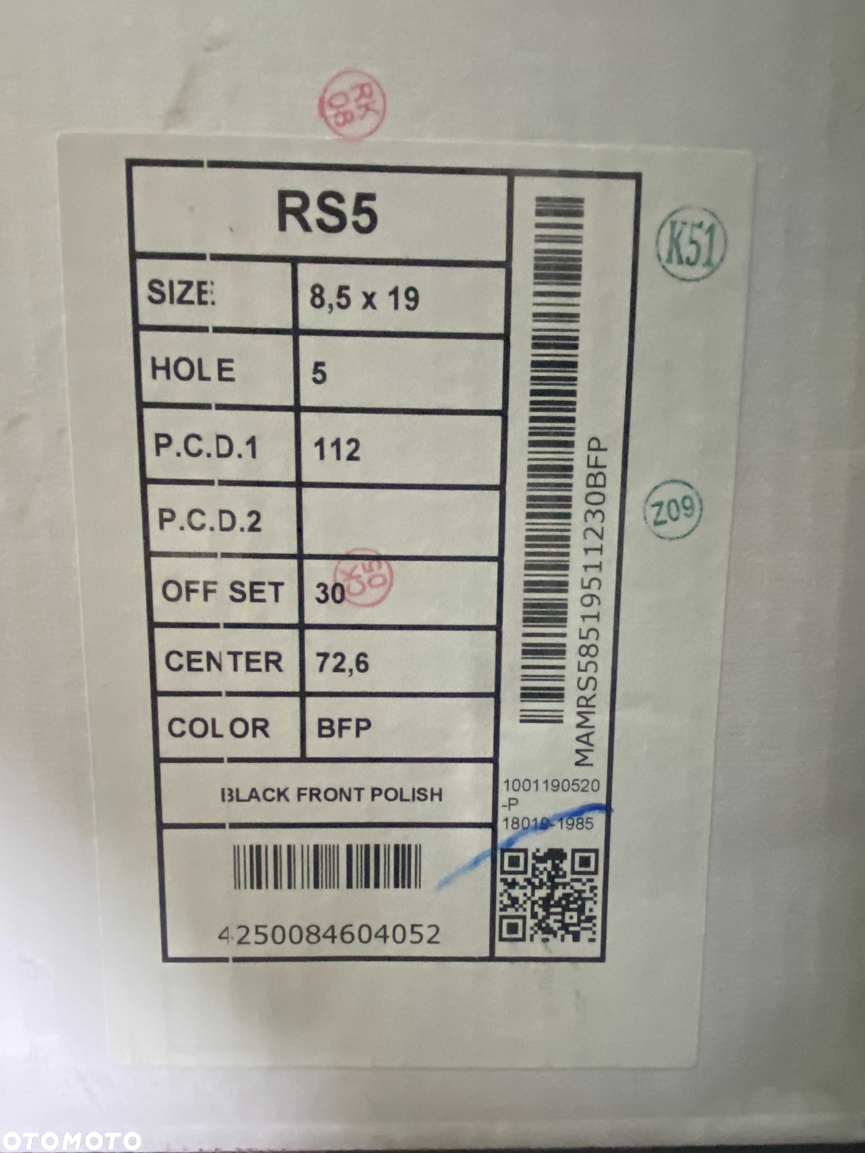 Alufelgi 19 5x112 Et30 Audi A3 A4 B9 A5 A6 C8 C7 A7 A8 D5 Q3 Q5 S3 S5 - 7