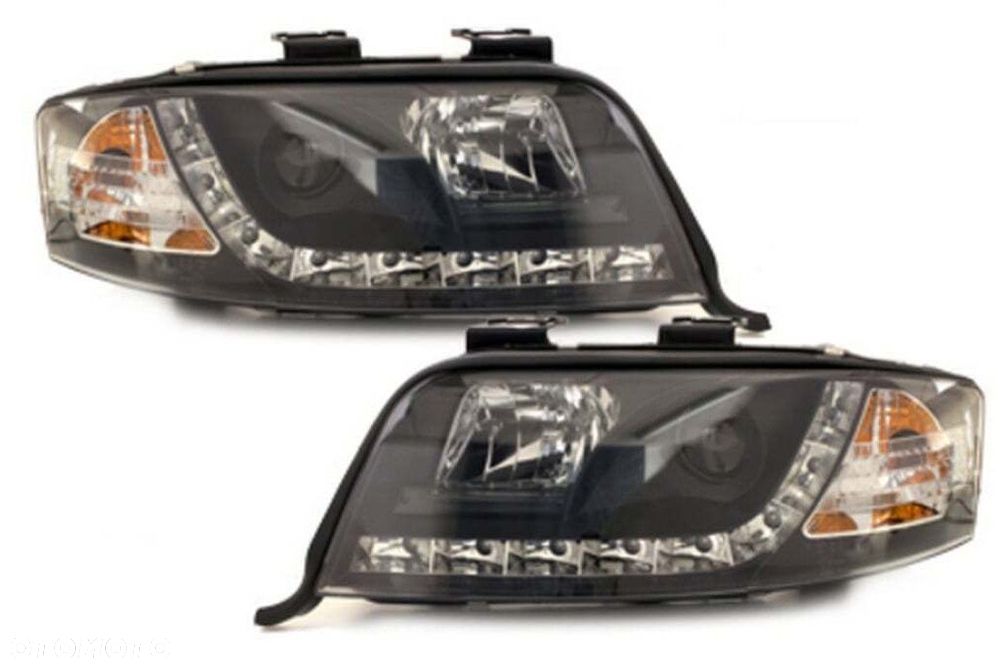 Reflektor Lampy kpl Day line light LED Tuning Audi a6 C5 4b lift 2001-2005 - 2