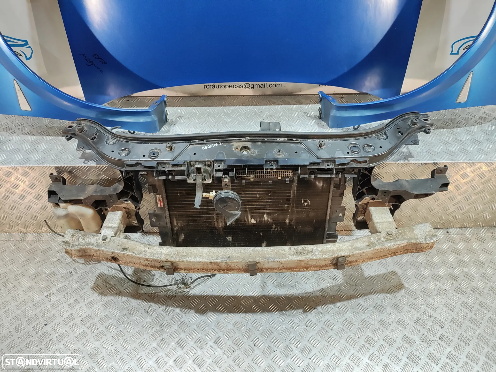 FRENTE COMPLETA RENAULT MEGANE 2 II MK2 CABRIO COUPE CAPOT PARACHOQUES GUARDA-LAMAS OTICAS RADIADOR VENTILADOR FRENTE FIBRA REFORÇO - 14
