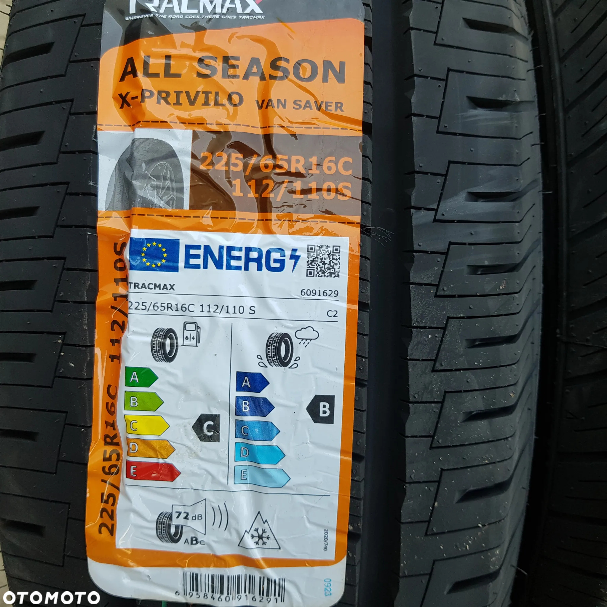 4x 225/65R16C Tracmax All Season Van Saver Nowy komplet opon całorocznych - 2