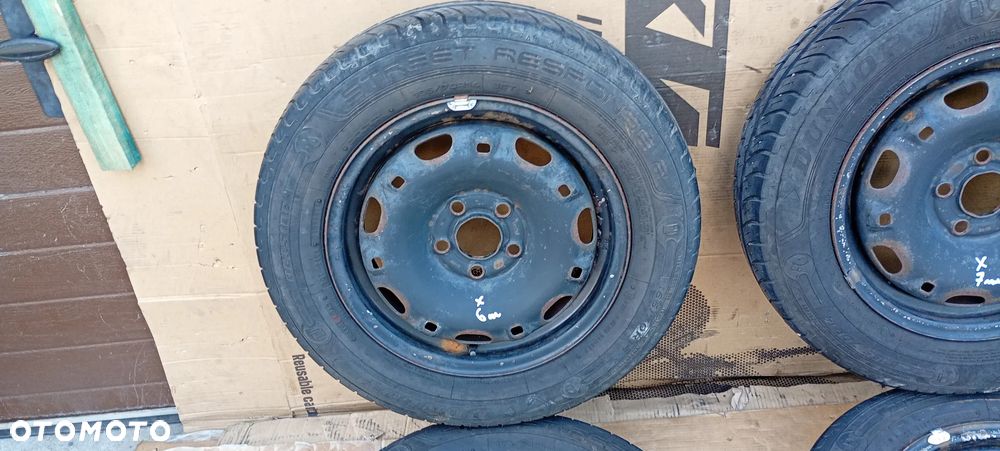 Felgi stalowe z oponami koła 5J ET35 165/70 R14 5X100 VW Polo Fabia 6Q0601027H - 8