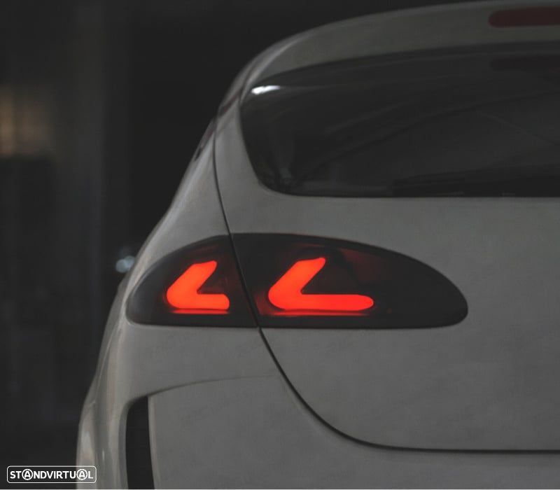 CONJUNTO DE FAROLINS SEAT LEON 2 1P 05-09 CARDNA PRETO FUMADO - 5