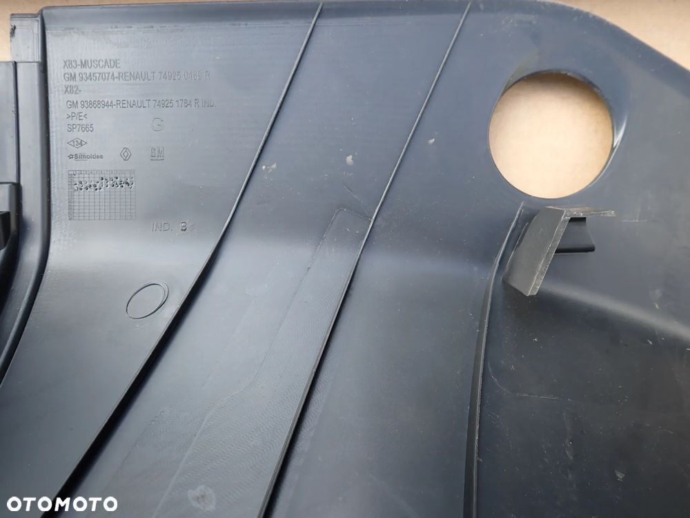 Trafic III,IV Vivaro Talento Primastar NV300 Obudowy Plast.Tylnej Części Pasażerskiej Bez Klimy - 3