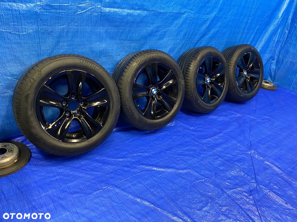 KOŁA KOŁO 17 FELGA ALUMINIOWE ALUSY 17" x 8J  5X120 ; 72,6mm ET30 CZUJNIKI KOMPLET ; OPONY LETNIE LATO BRIDGESTONE ; BMW E60 E61 E90 E91 E92 E93 F06 F07 F10 F11 F12 F13 F30 F31 F32 F33 F34 F36 ORYGINAŁ  6790172 BMW - 2
