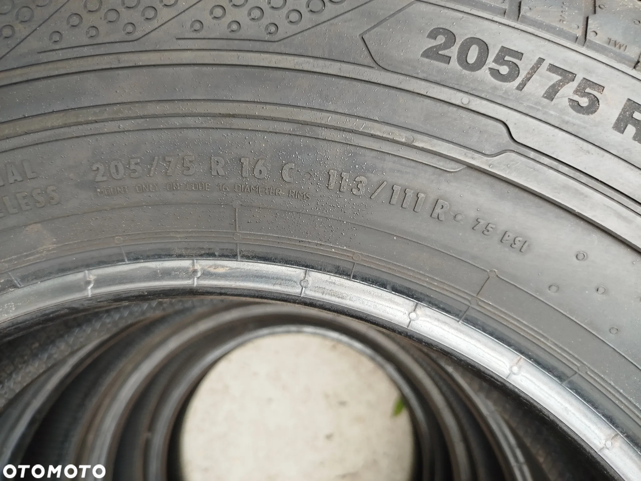 205/75R16C 113R Continental ContiVanContact Nowe z demontowane z nowego MAN - 10