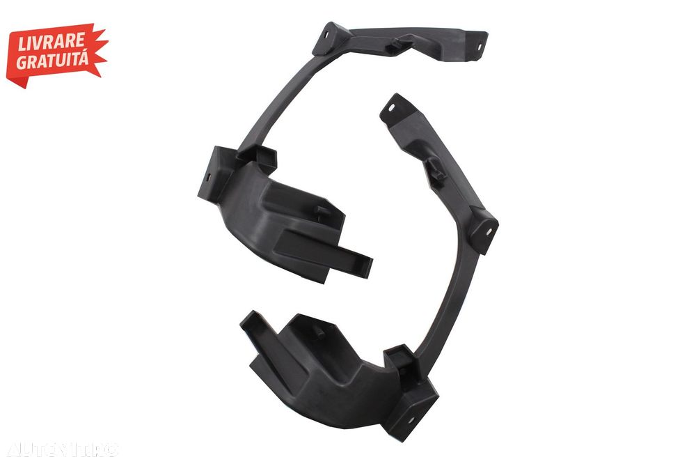 Difuzor Bara Spate Negru si Ornamente Evacuare Audi A7 4G Facelift (2015-2018) RS7- livrare gratuita - 10